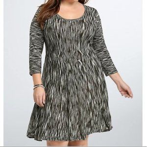 torrid | Grey Black Marled Sweater Dress - Size 0x